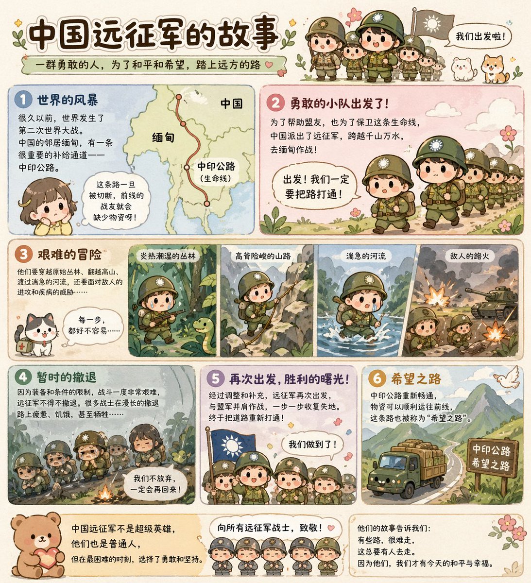 可爱中国远征军分镜